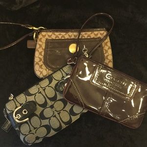 COPY - vintage coach wristlets